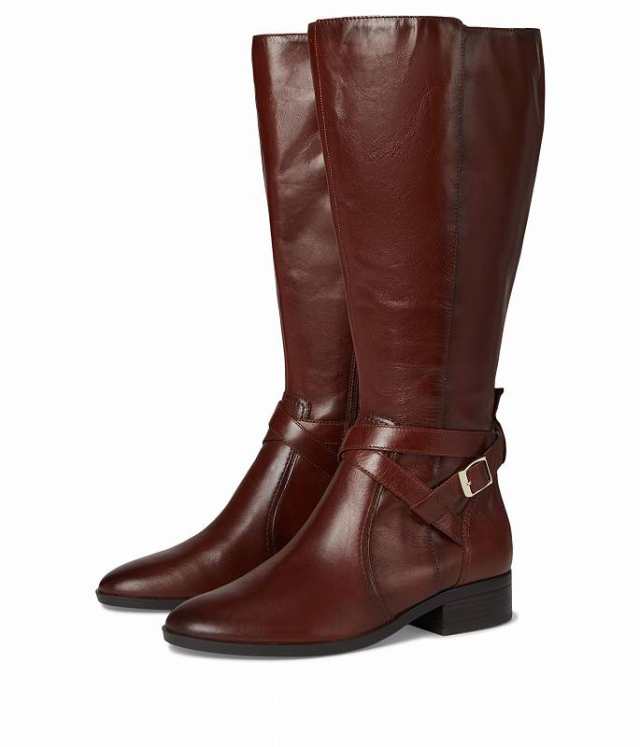 Naturalizer ナチュラライザー レディース 女性用 シューズ 靴 ブーツ ミッドカフ Rena2 Extra Wide Calf Boots Deep Saddle【送料無料】