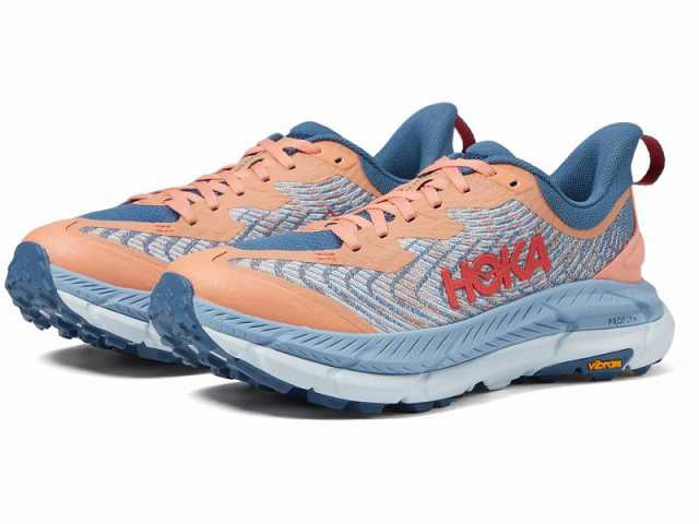 Hoka ホカ レディース 女性用 シューズ 靴 スニーカー 運動靴 Mafate Speed 4 Papaya/Real Teal【送料無料】