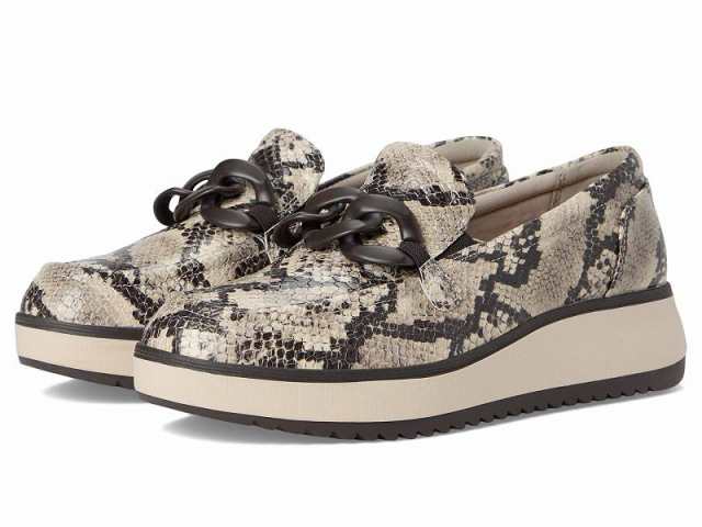 Clarks クラークス レディース 女性用 シューズ 靴 ローファー ボートシューズ Zylah May Snake Print Synthetic【送料無料】