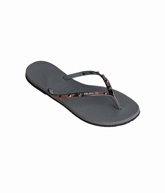 Havaianas ハワイアナス レディース 女性用 シューズ 靴 サンダル You Spike Sandals Grey Steel/Metallic Graphite【送料無料】