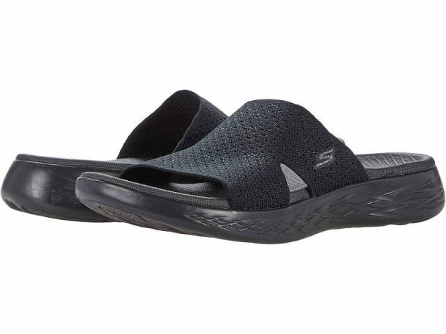 SKECHERS Performance スケッチャーズ レディース 女性用 シューズ 靴 サンダル On-The-Go 600 Stretch Knit Slide Black【送料無料】