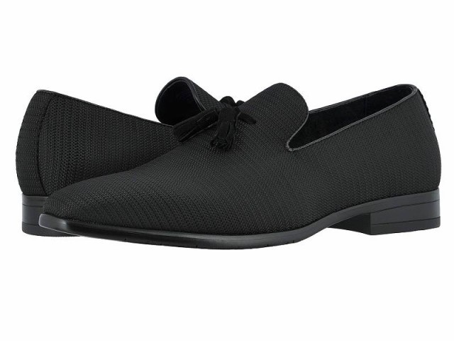 Stacy Adams ステーシーアダムス メンズ 男性用 シューズ 靴 ローファー Tazewell Plain Toe Slip-On Black【送料無料】