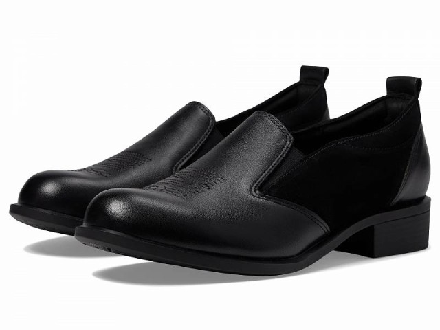 SAS サス レディース 女性用 シューズ 靴 ローファー ボートシューズ Saddle Slip On Loafer Black【送料無料】