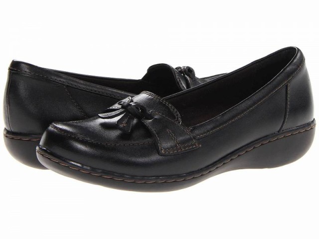 Clarks クラークス レディース 女性用 シューズ 靴 ローファー ボートシューズ Ashland Bubble Black【送料無料】