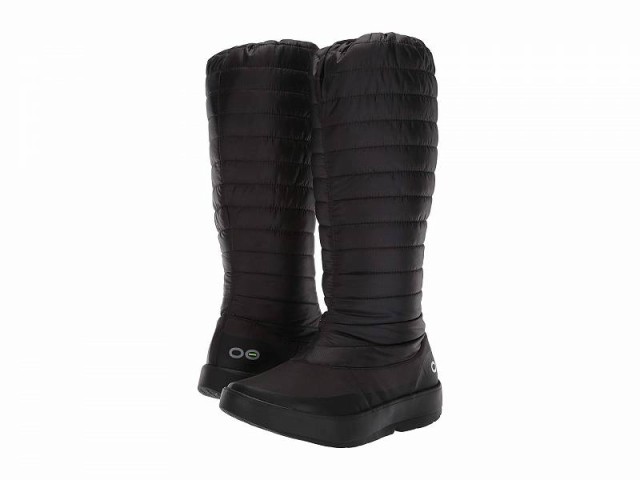 Oofos オーフォス レディース 女性用 シューズ 靴 ブーツ ミッドカフ Oomg Boot Black【送料無料】