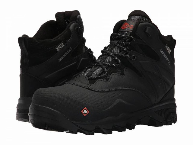 Merrell Work メンズ 男性用 シューズ 靴 ブーツ ワークブーツ Thermo Adventure 6 Ice + Waterproof CT Black【送料無料】