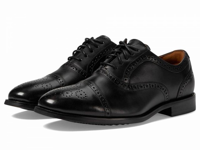 Florsheim フローシャイム メンズ 男性用 シューズ 靴 オックスフォード 紳士靴 通勤靴 Rucci Cap Toe Bal Oxford Black【送料無料】