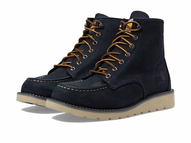 Carhartt カーハート メンズ 男性用 シューズ 靴 ブーツ ワークブーツ 6 Moc Toe Wedge Boot Navy【送料無料】