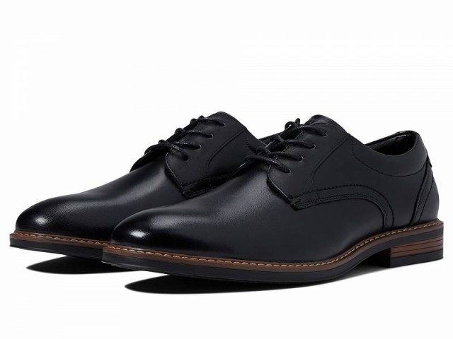 Nunn Bush ナンブッシュ メンズ 男性用 シューズ 靴 オックスフォード 紳士靴 通勤靴 Centro Flex Plain Toe Oxford Black【送料無料】