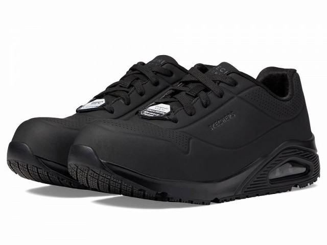 SKECHERS Work スケッチャーズ レディース 女性用 シューズ 靴 スニーカー 運動靴 Uno SR Deloney Comp Toe Black【送料無料】