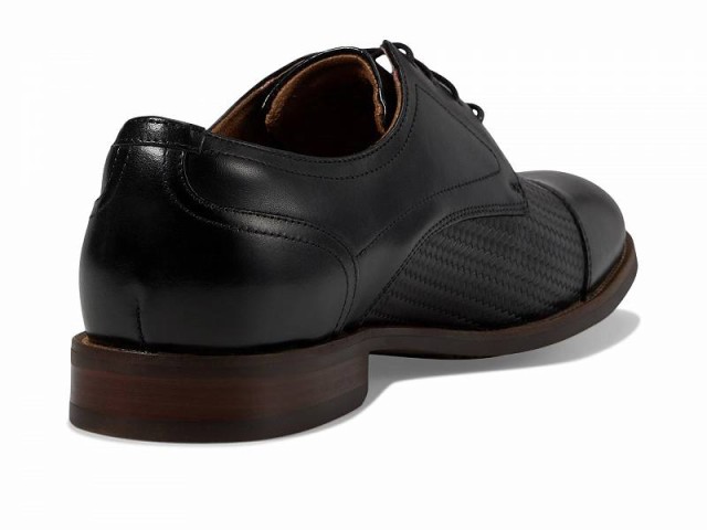 Florsheim フローシャイム メンズ 男性用 シューズ 靴 オックスフォード 紳士靴 通勤靴 Rucci Weave Cap Toe Oxford Black【送料無料】