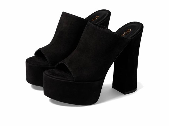 Stuart Weitzman スチュアートワイツマン レディース 女性用 シューズ 靴 ヒール Skyhigh 145 Platform Slide Black【送料無料】