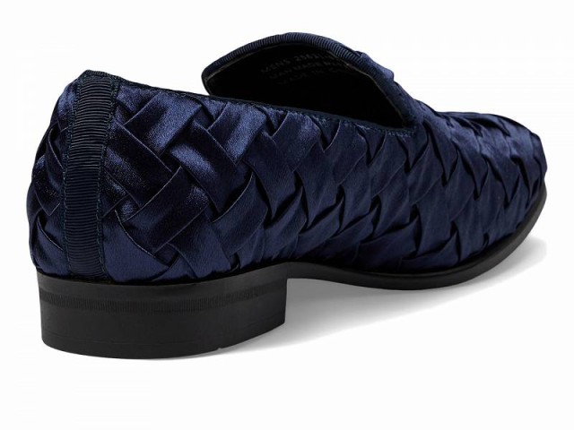 Stacy Adams ステーシーアダムス メンズ 男性用 シューズ 靴 ローファー Savoir Satin Slip-On Navy【送料無料】