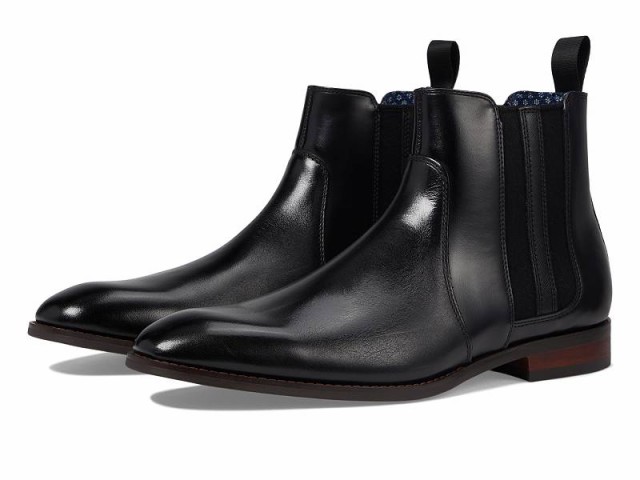 Stacy Adams ステーシーアダムス メンズ 男性用 シューズ 靴 ブーツ チェルシーブーツ Kalen Chelsea Boot Black【送料無料】