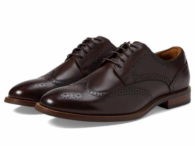 Florsheim フローシャイム メンズ 男性用 シューズ 靴 オックスフォード 紳士靴 通勤靴 Rucci Wing Tip Oxford Brown【送料無料】