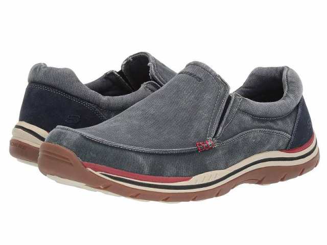 SKECHERS スケッチャーズ メンズ 男性用 シューズ 靴 ローファー Expected Avillo Navy【送料無料】