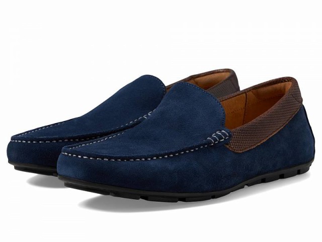 Florsheim フローシャイム メンズ 男性用 シューズ 靴 ローファー Motor Moc Toe Venetian Driver Navy【送料無料】