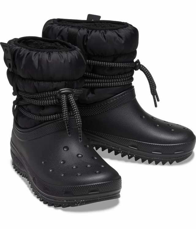 crocs クロックス レディース 女性用 シューズ 靴 ブーツ スノーブーツ Classic Neo Puff Luxe Boot Black【送料無料】