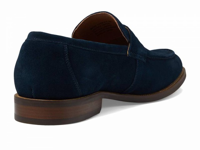 Florsheim フローシャイム メンズ 男性用 シューズ 靴 オックスフォード 紳士靴 通勤靴 Rucci Moc Toe Penny Loafer Navy【送料無料】