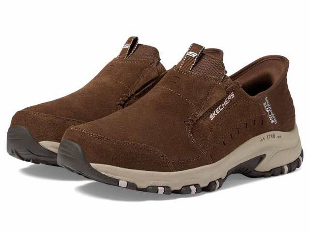 SKECHERS スケッチャーズ レディース 女性用 シューズ 靴 スニーカー 運動靴 Hillcrest Sunapee Hands Free Slip-Ins Brown【送料無料】