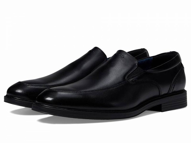 Nunn Bush ナンブッシュ メンズ 男性用 シューズ 靴 ローファー Centro Flex Moccasin Toe Loafer Slip-On Black【送料無料】