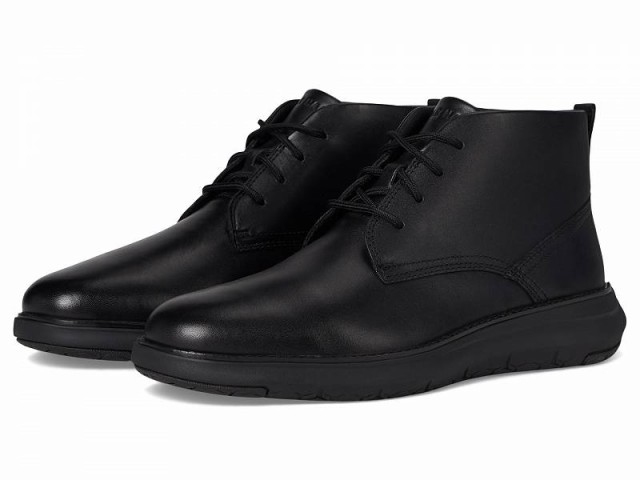 Cole Haan コールハーン メンズ 男性用 シューズ 靴 ブーツ レースアップ 編み上げ Grand Remix Chukka Black【送料無料】