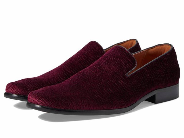 Florsheim フローシャイム メンズ 男性用 シューズ 靴 ローファー Postino Plain Toe Velvet Slip-On Burgundy【送料無料】