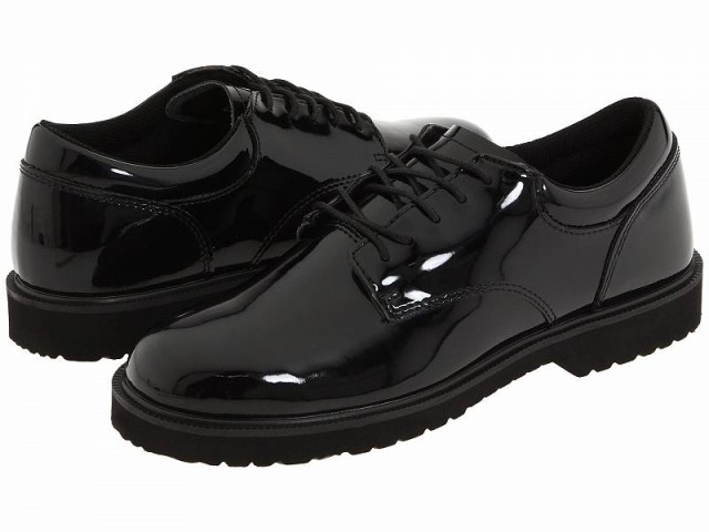 Bates Footwear ベイツ メンズ 男性用 シューズ 靴 オックスフォード 紳士靴 通勤靴 High Gloss Uniform Oxford Black【送料無料】