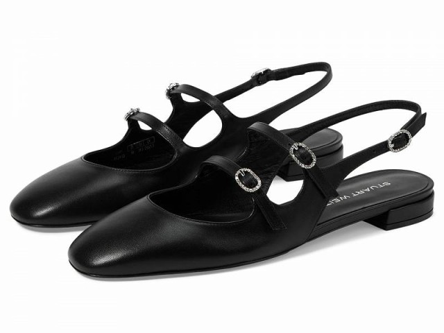 Stuart Weitzman スチュアートワイツマン レディース 女性用 シューズ 靴 フラット Claris Mj Slingback Black【送料無料】