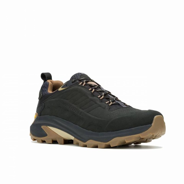 Merrell メレル メンズ 男性用 シューズ 靴 ブーツ ハイキング トレッキング Moab Speed 2 Leather Waterproof Black【送料無料】