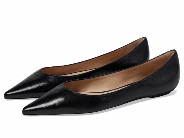 Stuart Weitzman スチュアートワイツマン レディース 女性用 シューズ 靴 フラット Emilia Flat Black【送料無料】