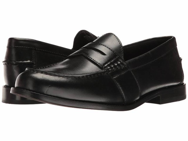 Nunn Bush ナンブッシュ メンズ 男性用 シューズ 靴 ローファー Noah Beef Roll Penny Loafer Black【送料無料】