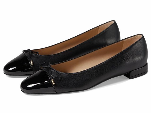 Stuart Weitzman スチュアートワイツマン レディース 女性用 シューズ 靴 フラット Sleek Bow Flat Black【送料無料】