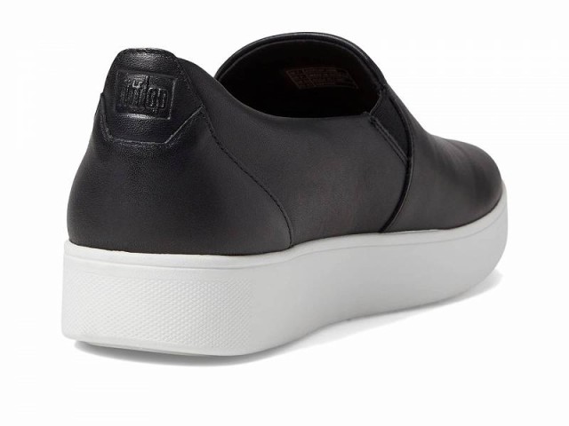 FitFlop フィットフロップ レディース 女性用 シューズ 靴 スニーカー 運動靴 Rally Leather Slip-On Skate Sneakers Black【送料無料】