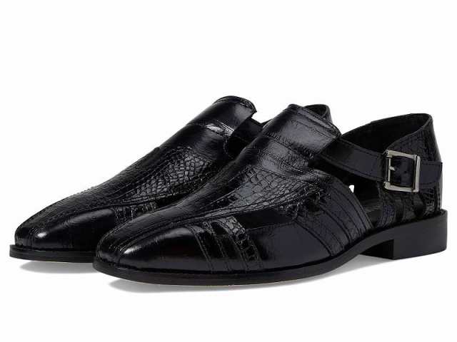 Stacy Adams ステーシーアダムス メンズ 男性用 シューズ 靴 オックスフォード 紳士靴 通勤靴 Calvino City Sandal Black【送料無料】