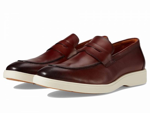 Stacy Adams ステーシーアダムス メンズ 男性用 シューズ 靴 ローファー Spencer Penny Slip-On Burgundy【送料無料】