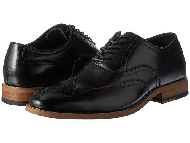 Stacy Adams ステーシーアダムス メンズ 男性用 シューズ 靴 オックスフォード 紳士靴 通勤靴 Dunbar Wingtip Oxford Black【送料無料】