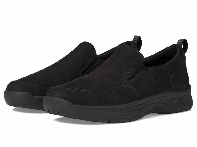 Nunn Bush ナンブッシュ メンズ 男性用 シューズ 靴 ローファー MAC Moccasin Toe Slip-On Black【送料無料】