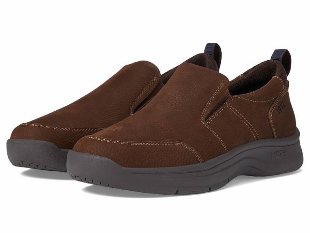 Nunn Bush ナンブッシュ メンズ 男性用 シューズ 靴 ローファー MAC Moccasin Toe Slip-On Brown【送料無料】