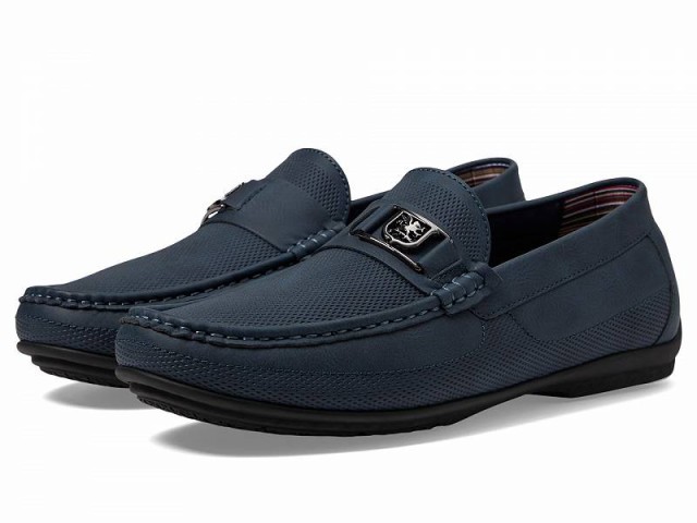 Stacy Adams ステーシーアダムス メンズ 男性用 シューズ 靴 ローファー Corvell Slip-On Driver Loafer Navy【送料無料】