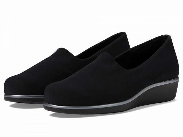 SAS サス レディース 女性用 シューズ 靴 ローファー ボートシューズ Bliss Slip On Wedge Black【送料無料】