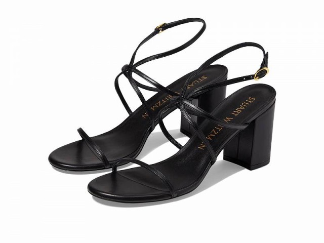 Stuart Weitzman スチュアートワイツマン レディース 女性用 シューズ 靴 ヒール Barelythere 75 Block Sandal Black【送料無料】