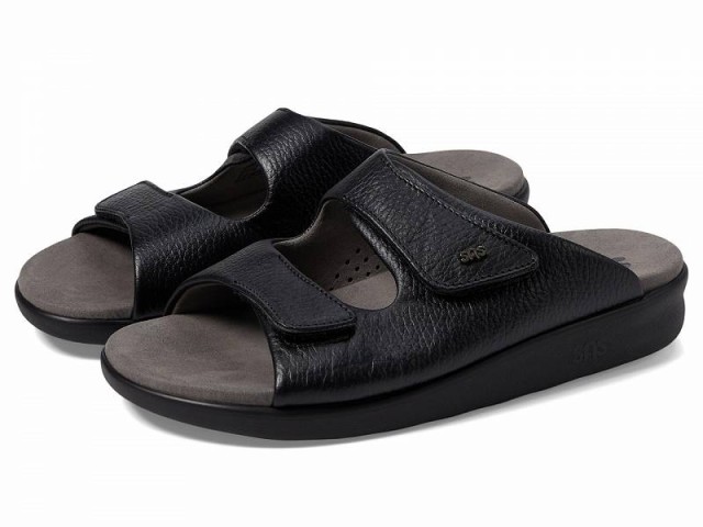 SAS サス レディース 女性用 シューズ 靴 サンダル Cozy Adjustable Comfort Slide Sandal Black【送料無料】