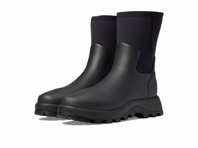 HUNTER ハンター レディース 女性用 シューズ 靴 ブーツ ミッドカフ City Explorer Short Boot Black【送料無料】