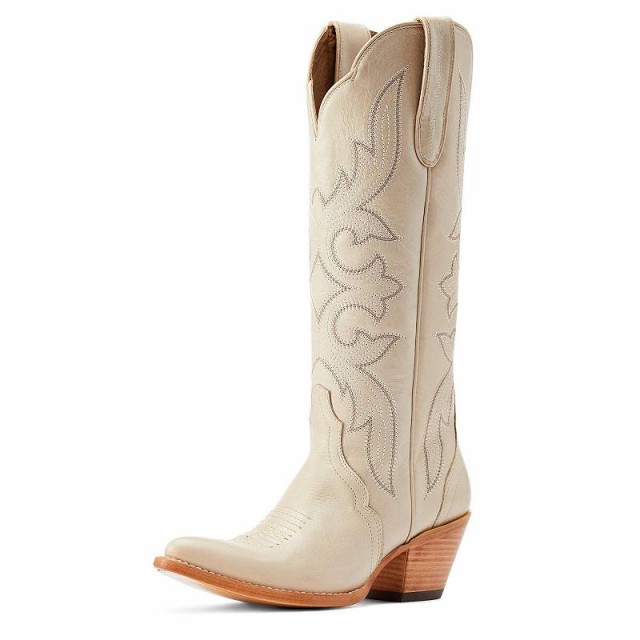 Ariat アリアト レディース 女性用 シューズ 靴 ブーツ ウエスタンブーツ Belinda StretchFit Western Boot Bone【送料無料】