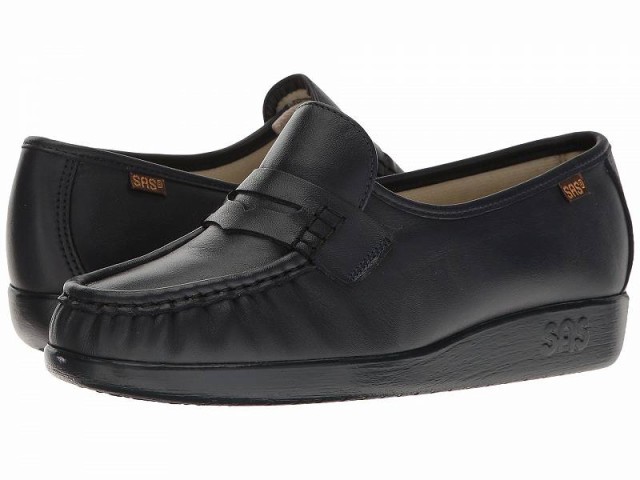 SAS サス レディース 女性用 シューズ 靴 ローファー ボートシューズ Classic Slip On Comfort Loafer Navy【送料無料】