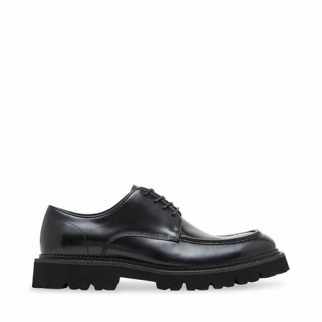 Steve Madden スティーブマデン メンズ 男性用 シューズ 靴 オックスフォード 紳士靴 通勤靴 Cace Moc Toe Oxford Black【送料無料】