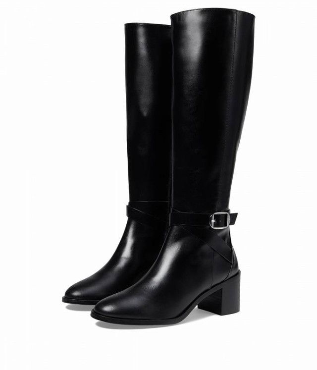 Stuart Weitzman スチュアートワイツマン レディース 女性用 シューズ 靴 ブーツ ロングブーツ Esme Belted Zip Boot Black【送料無料】