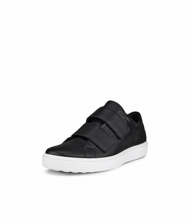 ECCO エコー メンズ 男性用 シューズ 靴 スニーカー 運動靴 Soft 60 Premium Two Strap Sneaker Black【送料無料】