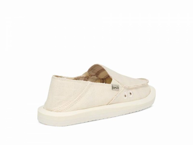 Sanuk サヌーク レディース 女性用 シューズ 靴 ローファー ボートシューズ Donna Hemp White【送料無料】